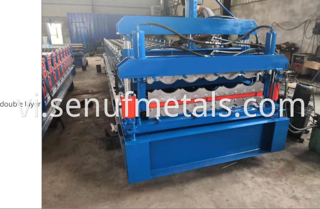 840 Single layer metal forming machine coil glazed tile roll forming machine14